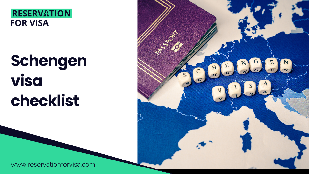 Schengen visa checklist