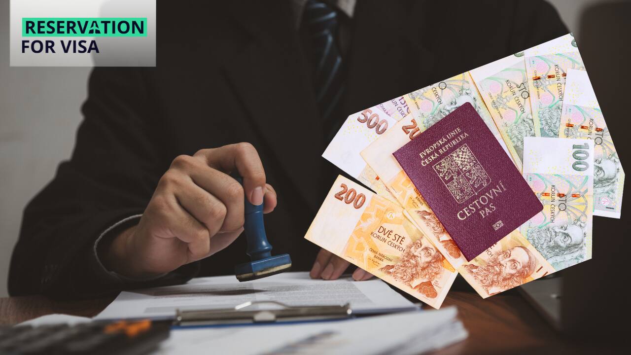 Czech Visa Fee from Delhi