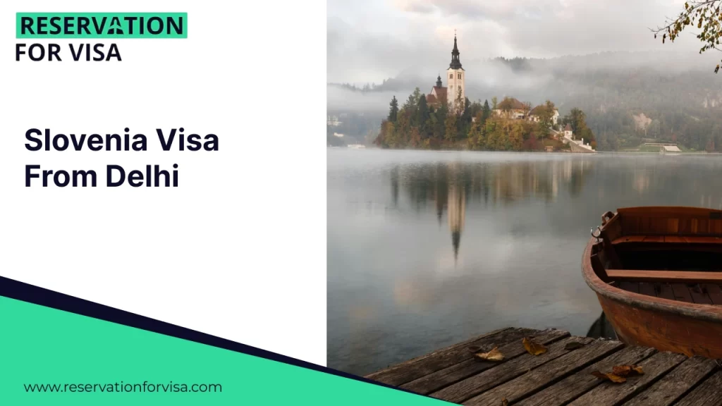 An image featuring the text "Romania Visa From Mumbai" on a white background on the left, and a panoramic view of the Palace of the Parliament in Bucharest on the right, with its grand architecture and expansive gardens under a bright sky.